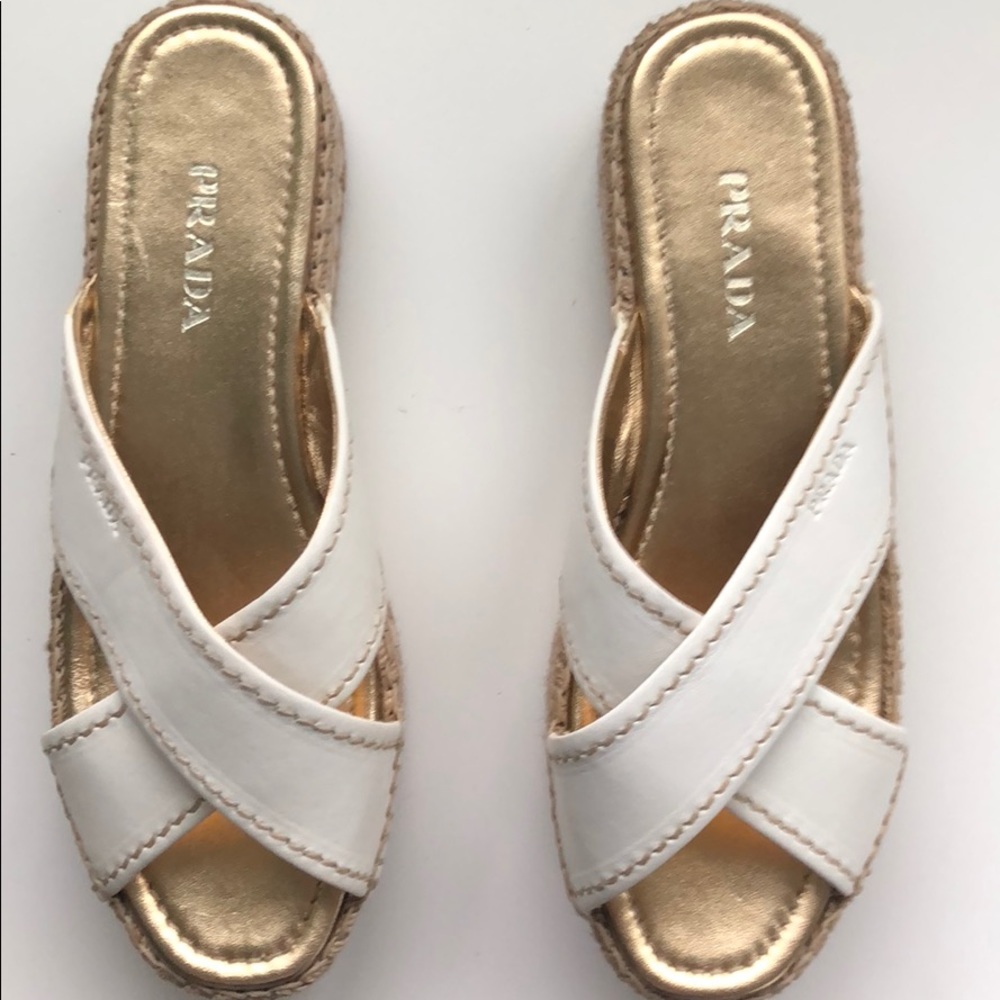 Prada platform Espadrille sandals